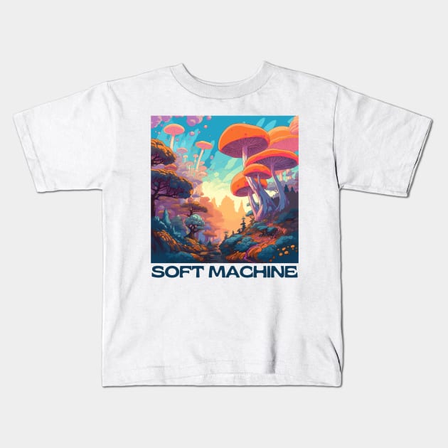 Soft Machine -- Original Fan Artwork Design Kids T-Shirt by unknown_pleasures